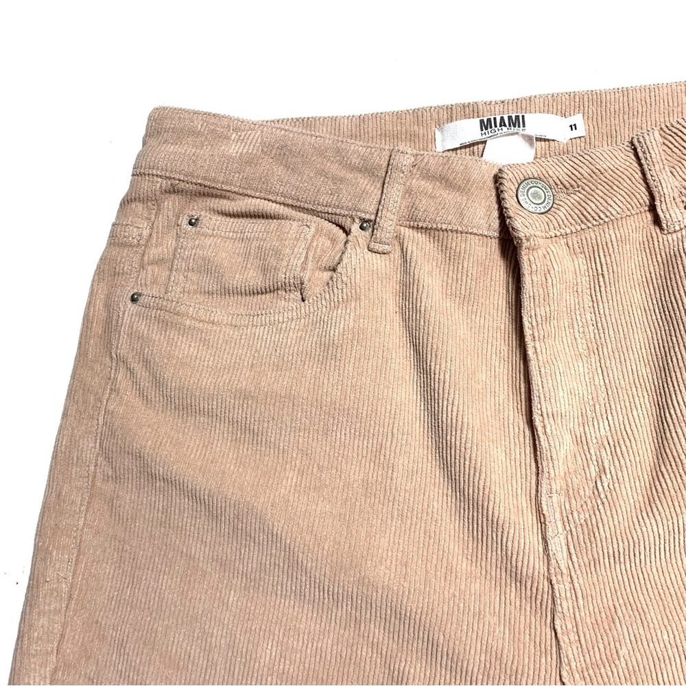 NWOT SWS Miami Blush Pink High Rise Corduroy Pants Size 11 Junior - Picture 5 of 13